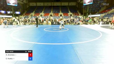 126 lbs Cons 16 #1 - Hayden Tyler Ancheta, California vs Cael Kusky, Georgia