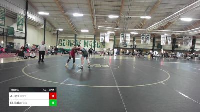 197 lbs Round Of 16 - Azeem Bell, Rider vs Michael Baker, Columbia