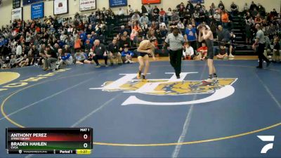 120 lbs Semifinal - Anthony Perez, Streetsboro vs Braden Hahlen, Cvca