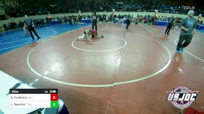 96 lbs Consi Of 8 #2 - Antonio Guebara, Maize Kids Wrestling Club vs Liam Newton, Team Tulsa Wrestling Club