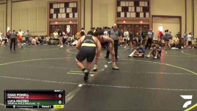 220 lbs Semis & 1st Wrestleback (8 Team) - Luca Mazzeo, American MMA & Wrestling vs Chad Powell, Pro Ex/Prestige