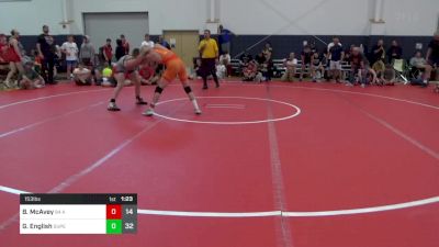 153 lbs Round 2 - Braxton McAvey, 84 Athletes (VA) vs Gabriel English, Superior W.A. (NY)