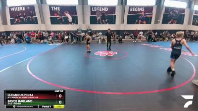 85 lbs Semifinal - Bryce Ragland, Jflo Trained vs Lucian Ukperaj, All American Wrestling Club