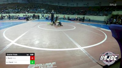 64 lbs Quarterfinal - Logan Forst, Predator Wrestling vs Uzziah Clark, Team Tulsa Wrestling Club