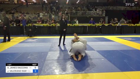 ANTHONY JAMES RACCOMANDATO vs JULIAN VALERIANO RAMOS 2024 Pan Jiu Jitsu IBJJF Championship