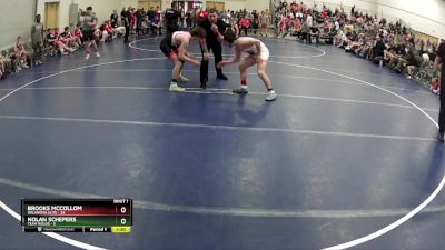 132 lbs Quarterfinals (8 Team) - Brooks McCollom, Oklahoma Elite vs Nolan Schepers, Team Rogue