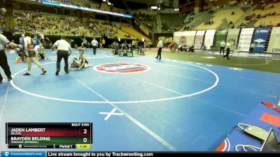 120 Class 3 lbs Quarterfinal - Jaden Lambert, Belton vs Brayden Belding, Windsor (Imperial)