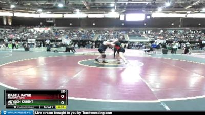 235 lbs Cons. Round 2 - Isabell Payne, Mountain Home vs Adyson Knight, Wasatch