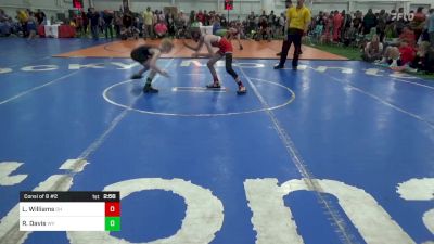 S-80 Mats 1-4 4:15pm lbs Consi Of 8 #2 - Landon Williams, OH vs Reed Davis, WV