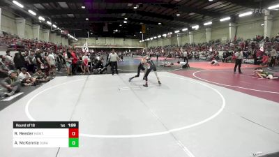 116 lbs Round Of 16 - Rian Reeder, Montrose Elite vs Asher McKennie, Durango WC