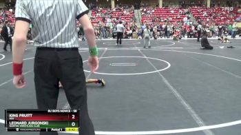 58 lbs Champ. Round 2 - King Pruitt, RSA vs Leonard Jurgonski, Norton Wrestling Club