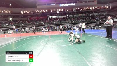 91 lbs Round Of 32 - Jake Appello, Yale Street vs Jake Van Wettering, Bitetto Trained Wrestling