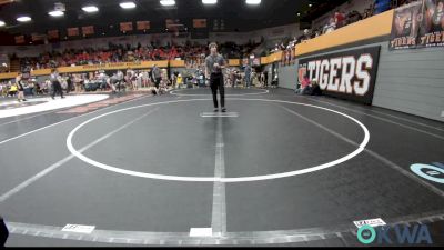 55 lbs Semifinal - Brock Villines, Weatherford Youth Wrestling vs Dwaine Goldsberry, Weatherford Youth Wrestling