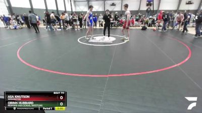 182 lbs Cons. Round 1 - Asa Knutson, Washington vs Orinn Hubbard, Redmond High School Wrestling