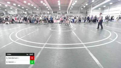 113 lbs Consi Of 64 #2 - Cole Sanderson, RI vs Quentin Getzin, NY