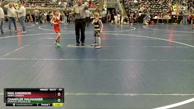 50 lbs Quarterfinal - Max Anderson, Sidney Cowboys vs Chandler Malmanger, Immortal Athletics WC