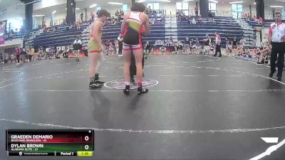 140 lbs Semis & 1st Wrestleback (8 Team) - Dylan Brown, Alabama Elite vs Graeden Demario, Backyard Brawlers