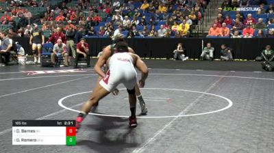 165 lbs 5th place - Dawaylon Barnes, Oklahoma vs Demetrirus Romero, Utah Valley