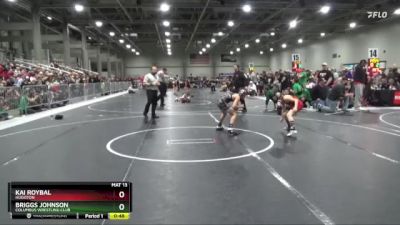 82 lbs Cons. Round 1 - Kai Roybal, Hugoton vs Briggs Johnson, Columbus Wrestling Club