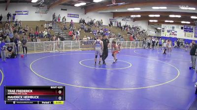 165 lbs 1st Place Match - Trae Frederick, Newberg Mat Club vs Maverick Heimbuck, Scappoose Wrestling