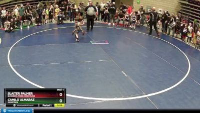 39 lbs Champ. Round 1 - Slaiter Palmer, Blanding Pride Wrestling vs Camilo Almaraz, Shootbox