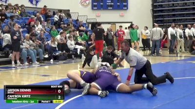 215 lbs Cons. Round 6 - Cam`ron Kirtz, SWANTON vs Jaydon Dennis, BRYAN