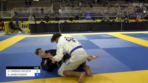 SEBASTIAN LORENZO ZAZUETA vs ANTHONY JAMES FICACCI 2024 Pan Jiu Jitsu IBJJF Championship