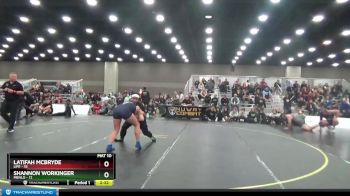 155 lbs Placement Matches (16 Team) - Shannon Workinger, Menlo vs Latifah McBryde, Life