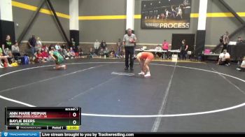 136 lbs Round 2 (6 Team) - Ann Marie Meiman, Nebraska Vipers Scarlet vs Baylie Beers, Braided Brutes