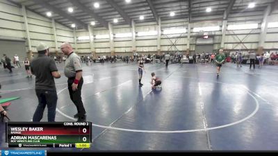 65 lbs Cons. Round 2 - Adrian Mascarenas, Roy Wrestling Club vs Wesley Baker, Ravage