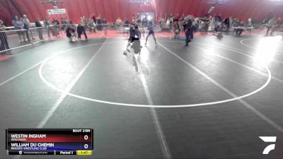 100 lbs Semifinal - Westin Ingham, Wisconsin vs William Du Chemin, Ringers Wrestling Club