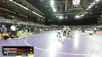 113 lbs Cons. Round 1 - Carlos Garcla, El Capitan vs Kameron Rush, Del Oro