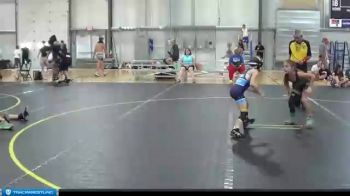 58 lbs Round 2 (6 Team) - Evy Koulis, American Gladiators-Lady Saints vs Kynlie Tackett, Steel Valley