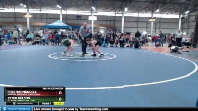 105 lbs 3rd Place Match - Preston Mundell, Fighting Squirrels Wrestling C vs Peter Nelson, St. Maries Wrestling Club