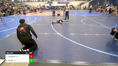 90 lbs 3rd Place - Lincoln Chagnon, Mountain Home Flyers vs Brekyn Boyle, Honey Badgers Wrestling Club