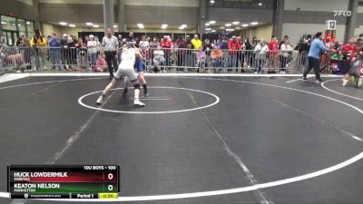 100 lbs Cons. Round 2 - Keaton Nelson, Manhattan vs Huck Lowdermilk, Sabetha