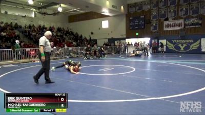 120 lbs Champ. Round 1 - Michael-Sai Guerrero, South Hills vs Erik Quintero, Centennial Corona