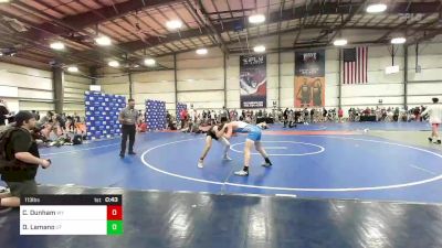 113 lbs Consi Of 32 #2 - Cody Dunham, WY vs Dagen Lamano, UT