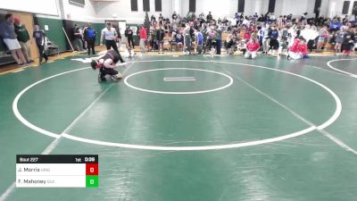 132 lbs Consi Of 16 #1 - Johnny Morris, Hingham vs Freddie Mahoney, Duxbury