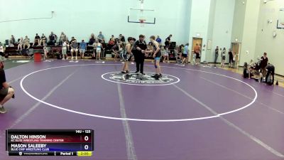 125 lbs Round 2 - Mason Saleeby, Blue Chip Wrestling Club vs Dalton Hinson, KC Elite Wrestling Training Center