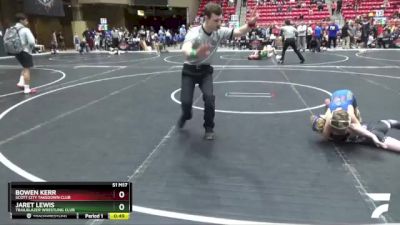 70 lbs Cons. Round 3 - Jaret Lewis, Trailblazer Wrestling Club vs Bowen Kerr, Scott City Takedown Club