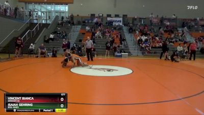 177 lbs Round 3 - Vincent Bianca, Grissom Hs vs Isaiah Gehring, Bob Jones