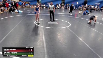 135 lbs Round 5 - Sydnie Brown, Overton vs Sahara Meyers, Lincoln East