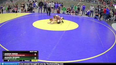 92 lbs Cons. Round 2 - Hudson Rogers, Banks Mat Club, Inc vs Jaxson Wiken, Milwaukie Youth Wrestling Club