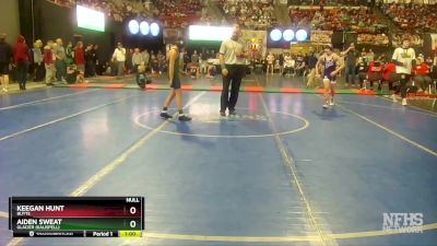 AA - 103 lbs Cons. Round 2 - Aiden Sweat, Glacier (Kalispell) vs Keegan Hunt, Butte