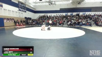 160 lbs Quarterfinal - Aaron DesRoches, Riverside vs Lane Rippy, Lakeside (Nine Mile Falls)