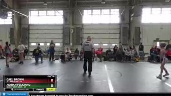 84 lbs Finals (2 Team) - Cael Brown, All American vs Adrian Feliciano, NCWAY Crusaders