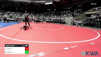 40 lbs Quarterfinal - Hudson Teel, Sperry Wrestling Club vs Reno Ramos, Team Tulsa Wrestling Club