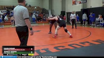 285 lbs 5th Place Match - Gavin Dodge, Northwest Kansas Technical College vs Emmett Bivens, Carl Albert State