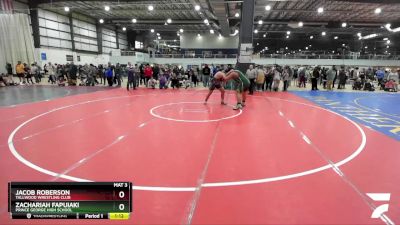 288 lbs Round 2 - Jacob Roberson, Tallwood Wrestling Club vs Zachariah Fapuiaki, Prince George High School